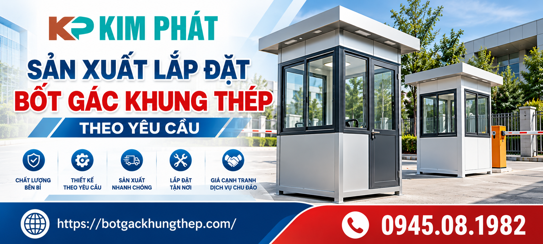 Sản xuất và lắp đặt bốt gác theo yêu cầu